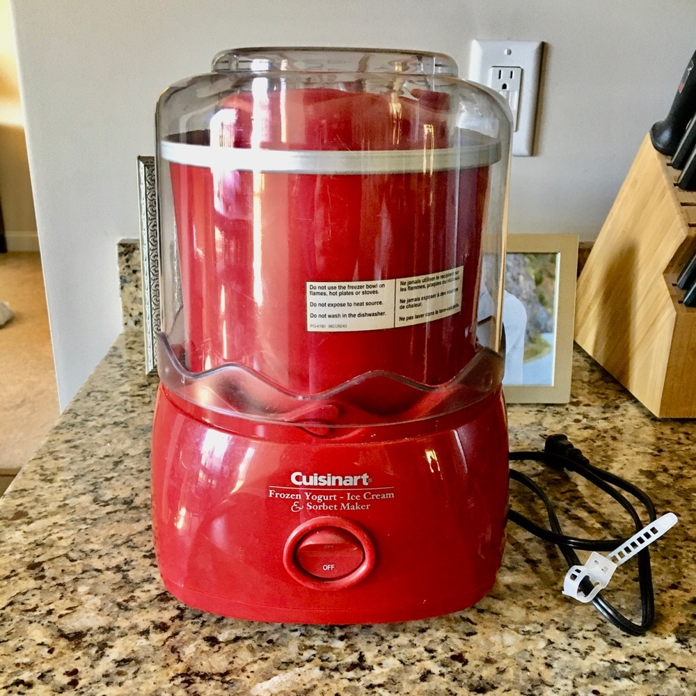FINAL PRICE Cuisinart Ice Cream & Sorbet maker